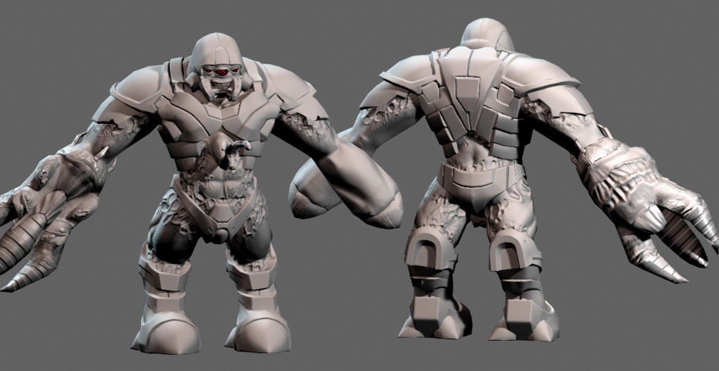 3D alien grunt